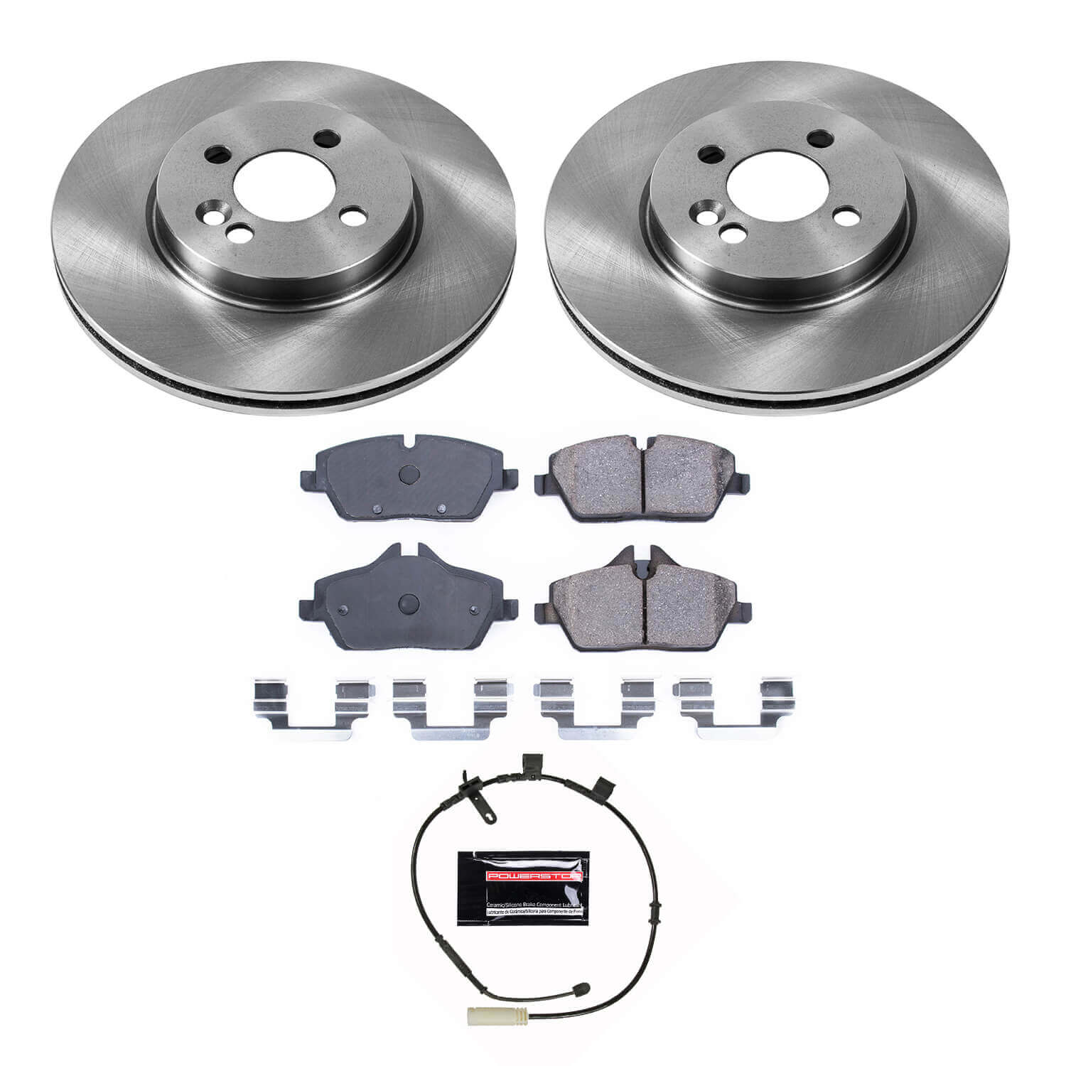 Power Stop KOE8842 Front Autospecialty 1-Click OE Replacement Pad And Rotor Kit for 2011 MINI Cooper S, S Clubman product image