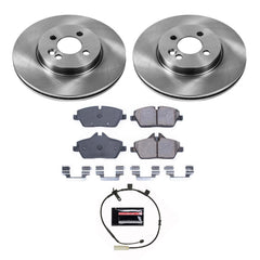 Power Stop KOE8842 Front Autospecialty 1-Click OE Replacement Pad And Rotor Kit for 2011 MINI Cooper S, S Clubman product image
