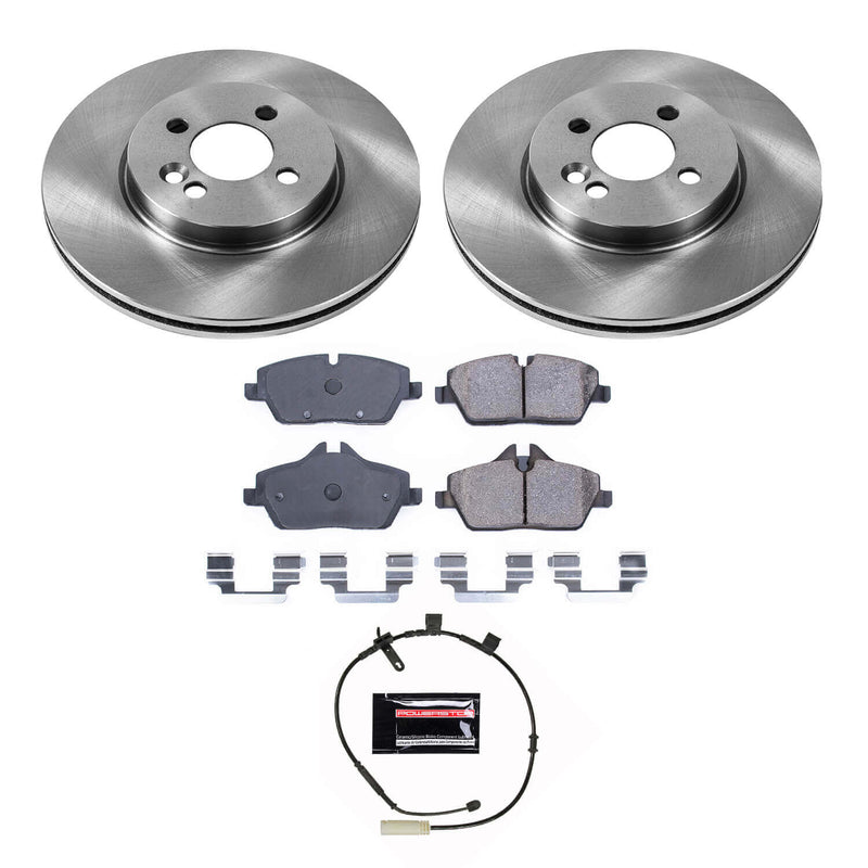 Power Stop KOE8842 Front Autospecialty 1-Click OE Replacement Pad And Rotor Kit for 2011 MINI Cooper S, S Clubman product image