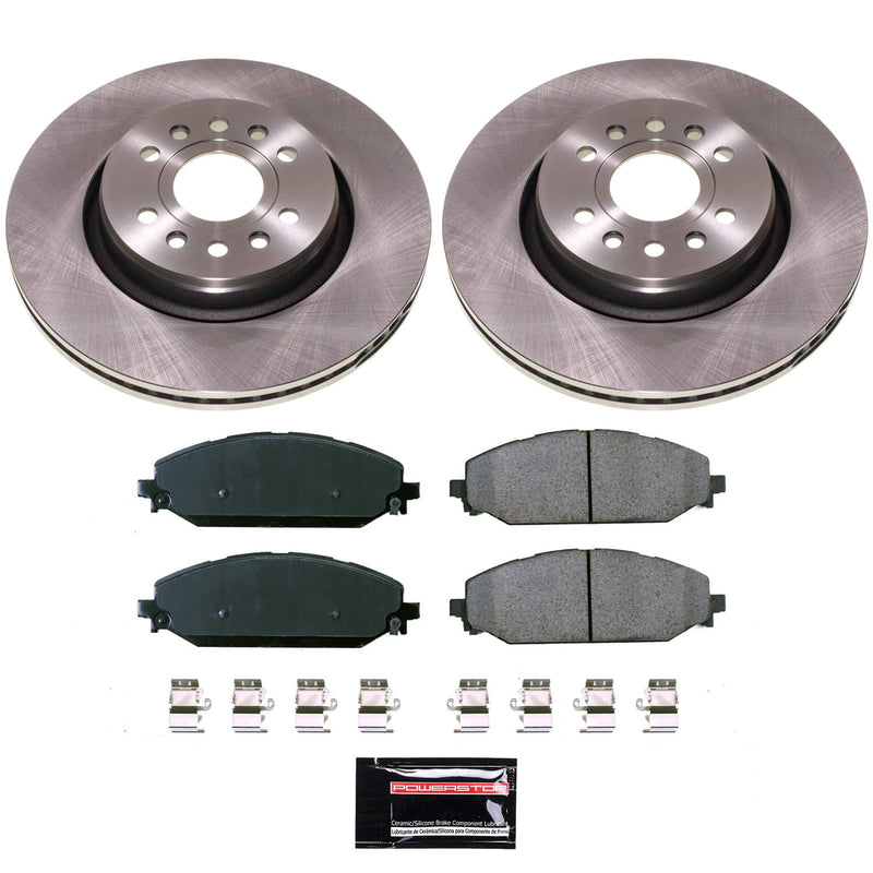 Power Stop KOE8843 - Front Z17 Evolution Pad And Autospecialty 1-Click OE Replacement Rotor Kit vehicle fitment brake part