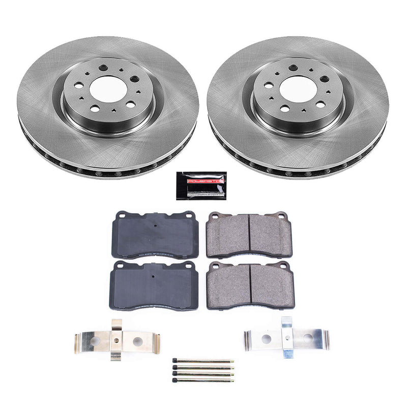 Power Stop KOE8845 Front Autospecialty 1-Click OE Replacement Pad And Rotor Kit for 2004-2007 Volvo S60 R product image