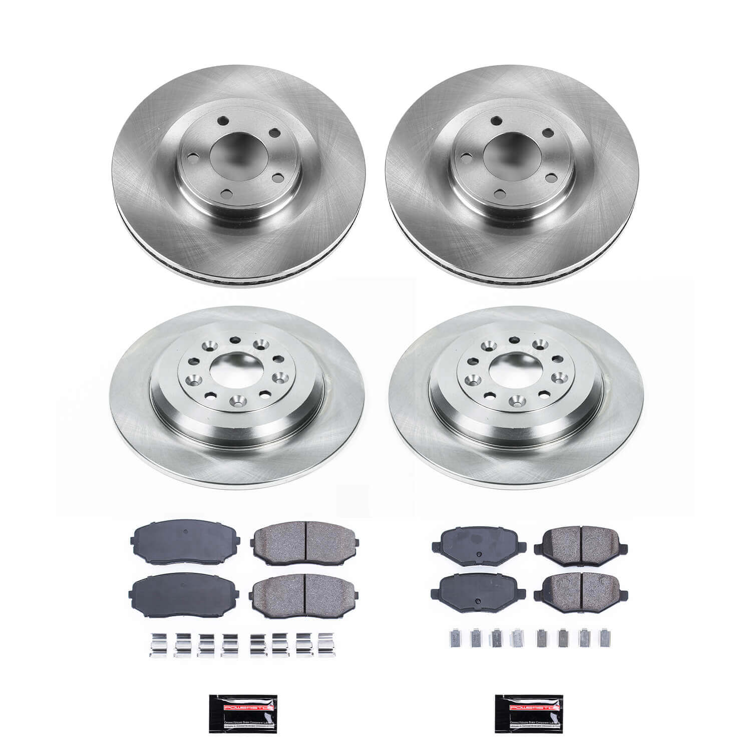 Power Stop KOE8847 Front And Rear Autospecialty 1-Click OE Replacement Pad And Rotor Kit for 2013-2014 Ford Edge product image