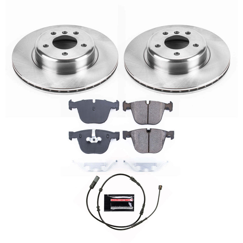 Power Stop KOE8848 Rear Autospecialty 1-Click OE Replacement Pad And Rotor Kit for 2011-2015 BMW 740I product image