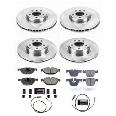 Power Stop KOE8849 Front And Rear Autospecialty 1-Click OE Replacement Pad And Rotor Kit for 2011-2015 BMW 740I product image