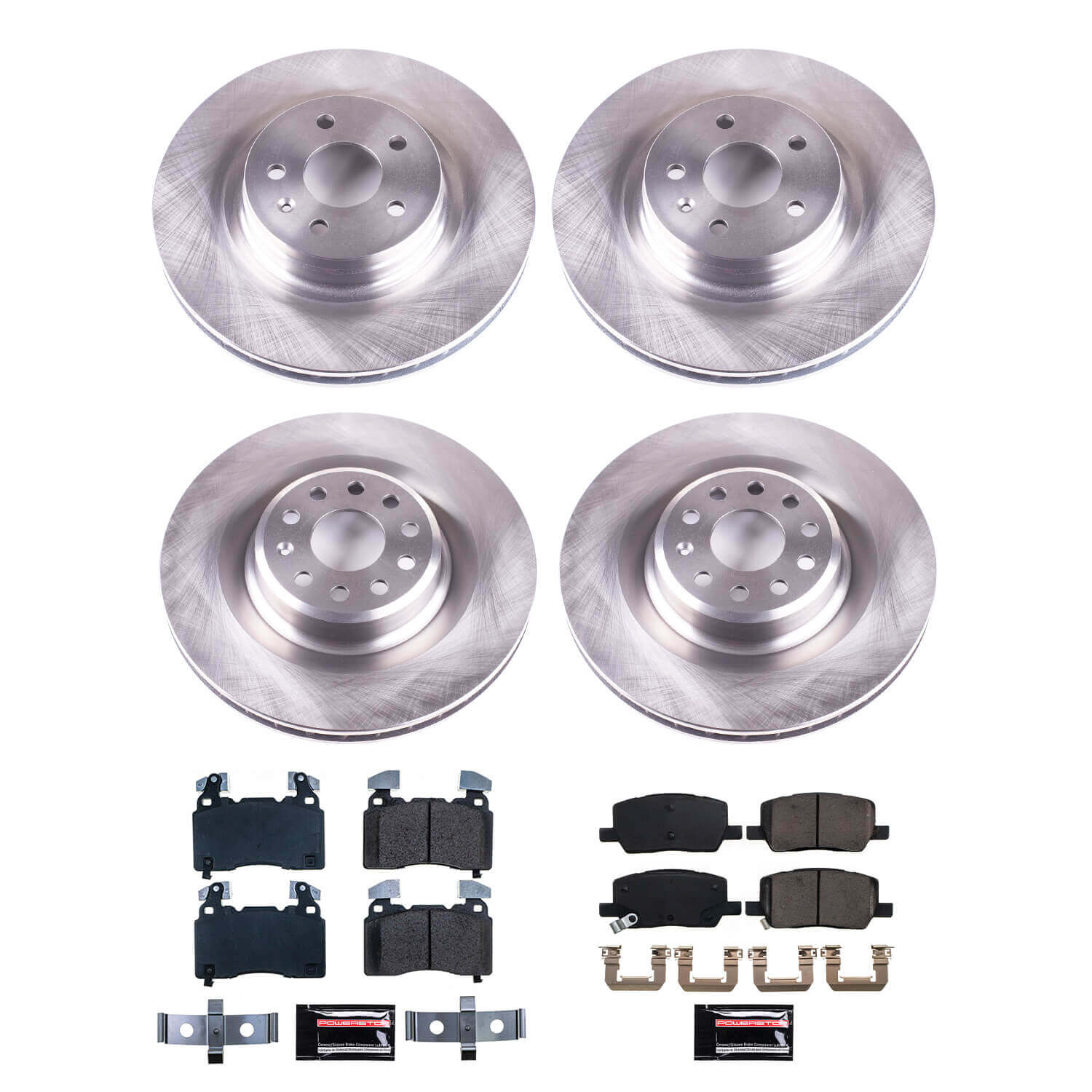 Power Stop KOE8858 Front And Rear Autospecialty 1-Click OE Replacement Pad And Rotor Kit for 2017-2021 Tesla Model S product image
