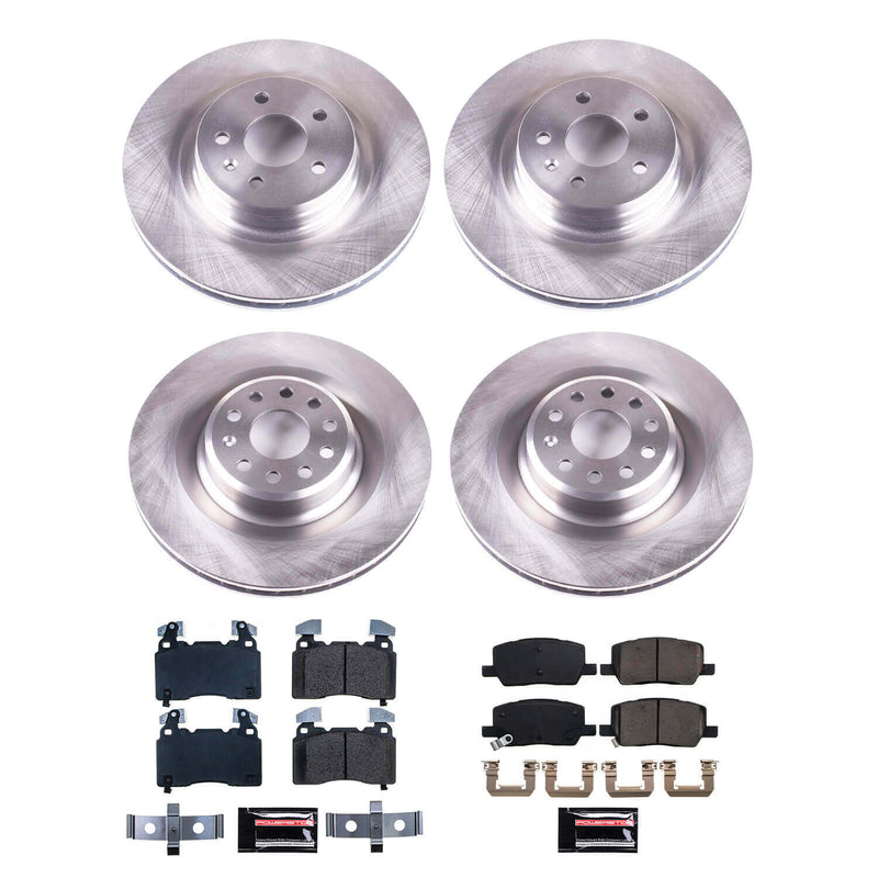 Power Stop KOE8858 Front And Rear Autospecialty 1-Click OE Replacement Pad And Rotor Kit for 2017-2021 Tesla Model S product image