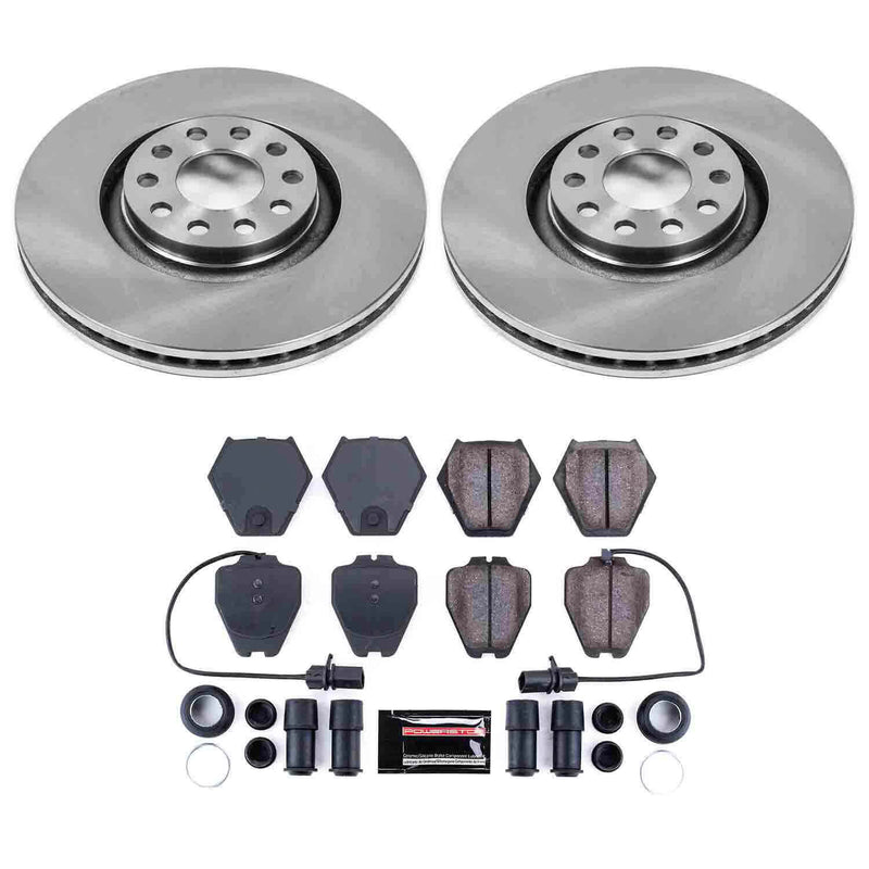 Power Stop KOE886 Autospecialty - 1-Click Daily Driver Brake Kits (Front) for 2000-2005 Audi A6 Quattro product image