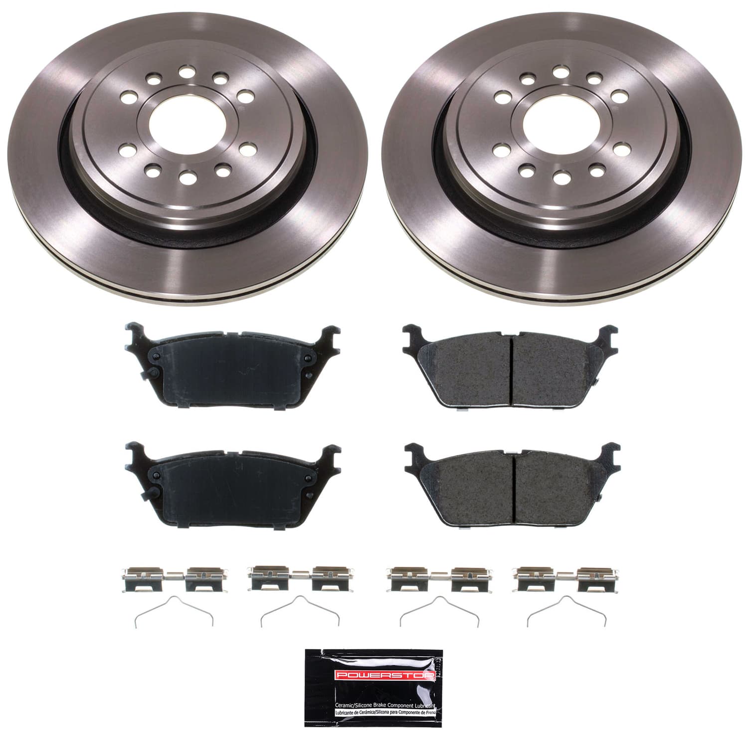 Power Stop KOE8873 - Rear Z17 Evolution Pad And Autospecialty 1-Click OE Replacement Rotor Kit vehicle fitment brake part