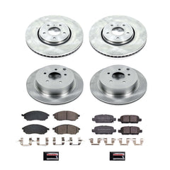 Power Stop KOE8878 Front And Rear Autospecialty 1-Click OE Replacement Pad And Rotor Kit for 2010-2012 Infiniti FX35 product image