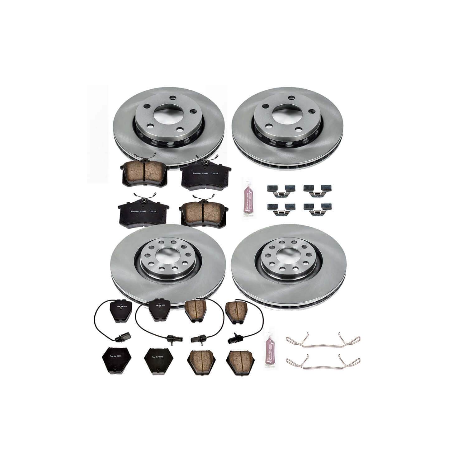 Power Stop KOE888 Autospecialty - 1-Click Daily Driver Brake Kits (Front And Rear) for 2000-2002 Audi S4 product image