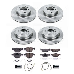 Power Stop KOE8882 Front And Rear Autospecialty 1-Click OE Replacement Pad And Rotor Kit for 2011-2012 BMW 328I Convertible, Station Wagon product image