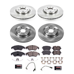Power Stop KOE8883 Front And Rear Autospecialty 1-Click OE Replacement Pad And Rotor Kit for 2012-2013 Audi A6 product image