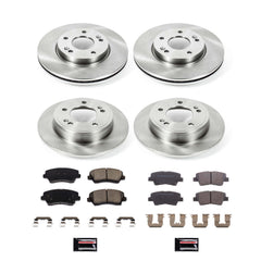 Power Stop KOE8889 Front And Rear Autospecialty 1-Click OE Replacement Pad And Rotor Kit for 2016 Hyundai Veloster product image