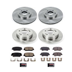 Power Stop KOE8890 Front And Rear Autospecialty 1-Click OE Replacement Pad And Rotor Kit for 2016 Hyundai Veloster product image