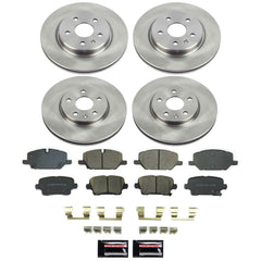 Power Stop KOE8898 - Front And Rear Z17 Evolution Pad And Autospecialty 1-Click OE Replacement Rotor Kit vehicle fitment brake part