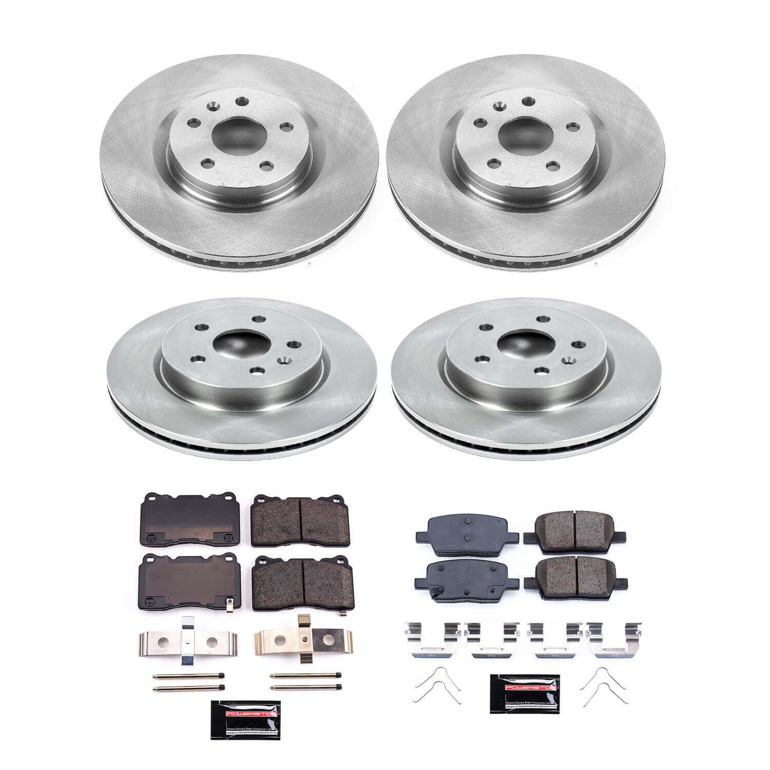 Power Stop KOE8900 Front And Rear Autospecialty 1-Click OE Replacement Pad And Rotor Kit for 2021-2024 Chevrolet Camaro LT1 product image