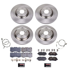 Power Stop KOE8905 Front And Rear Autospecialty 1-Click OE Replacement Pad And Rotor Kit for 2021-2025 Land Rover Defender 110 product image
