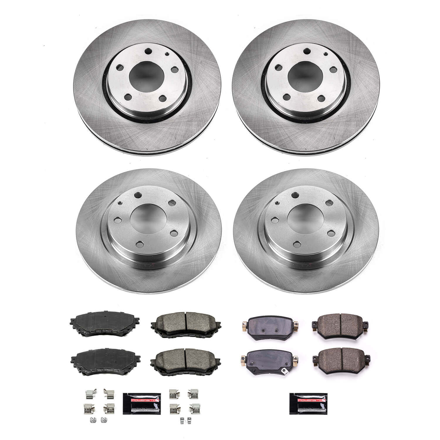 Power Stop KOE8917 Front And Rear Autospecialty 1-Click OE Replacement Pad And Rotor Kit for 2020-2021 Mazda 6 product image
