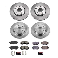 Power Stop KOE8917 Front And Rear Autospecialty 1-Click OE Replacement Pad And Rotor Kit for 2020-2021 Mazda 6 product image