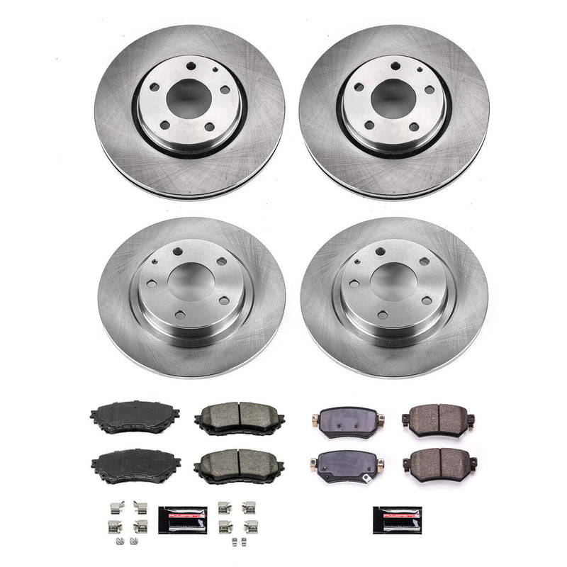 Power Stop KOE8917 Front And Rear Autospecialty 1-Click OE Replacement Pad And Rotor Kit for 2020-2021 Mazda 6 product image