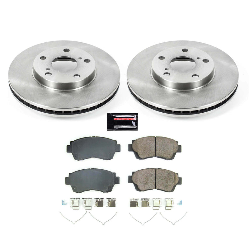 Power Stop KOE8920 Front Autospecialty 1-Click OE Replacement Pad And Rotor Kit for 1998-2003 Toyota Sienna product image