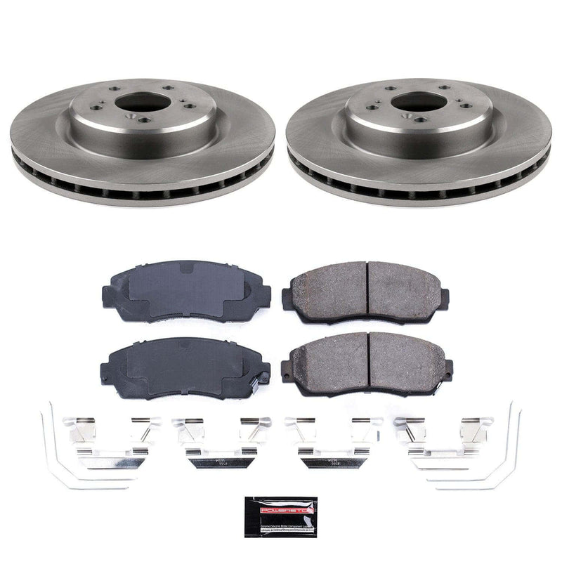 Power Stop KOE8930 Z17 Evolution Pad And Autospecialty 1-Click OE Replacement Rotor Kit for 2021-2025 Acura TLX Base, Sh-AWD product image