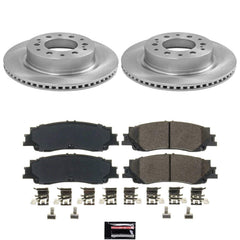 Power Stop KOE8938 Z17 Evolution Pad And Autospecialty 1-Click OE Replacement Rotor Kit for 2023-2024 Toyota Sequoia - product image