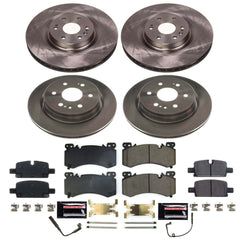 Power Stop KOE8939 - Front And Rear Z17 Evolution Pad And Autospecialty 1-Click OE Replacement Rotor Kit vehicle fitment brake part