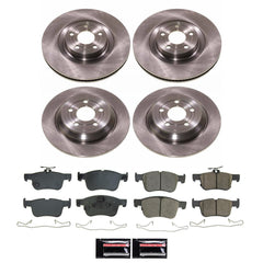 Power Stop KOE8940 - Front And Rear Z17 Evolution Pad And Autospecialty 1-Click OE Replacement Rotor Kit vehicle fitment brake part