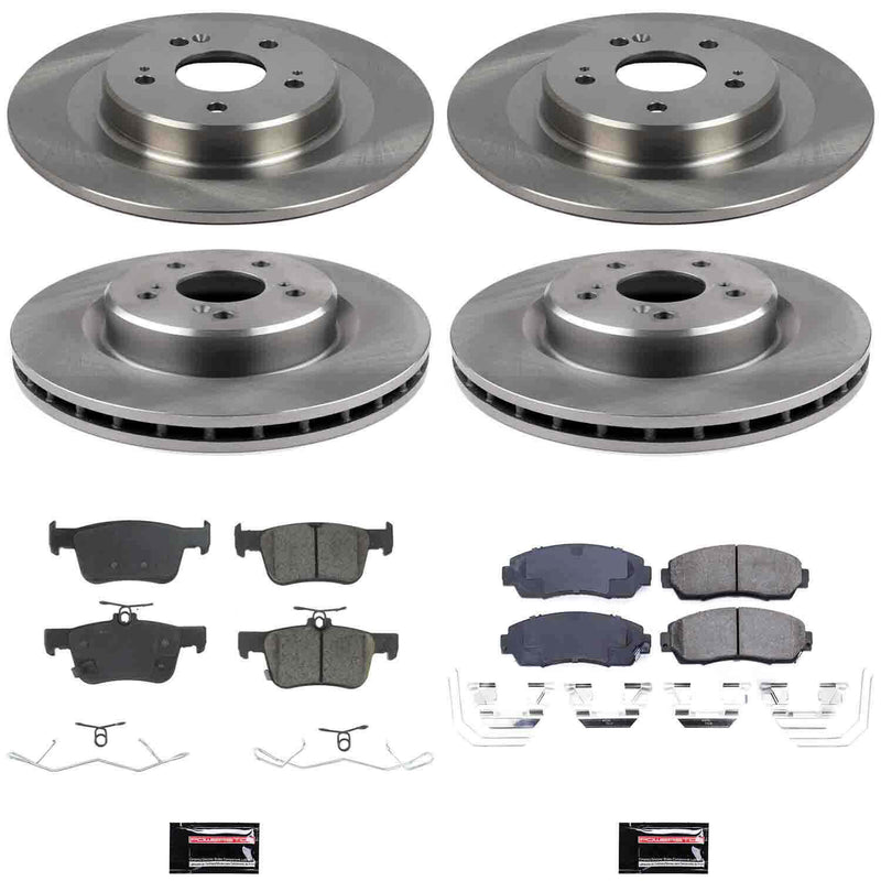Power Stop KOE8944 Z17 Evolution Pad And Autospecialty 1-Click OE Replacement Rotor Kit for 2021-2025 Acura TLX Base, Sh-AWD product image
