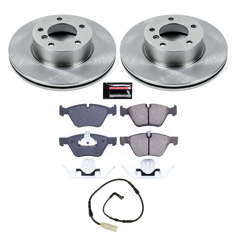 Power Stop KOE8949 Front Autospecialty 1-Click OE Replacement Pad And Rotor Kit for 2008-2010 BMW 128I product image