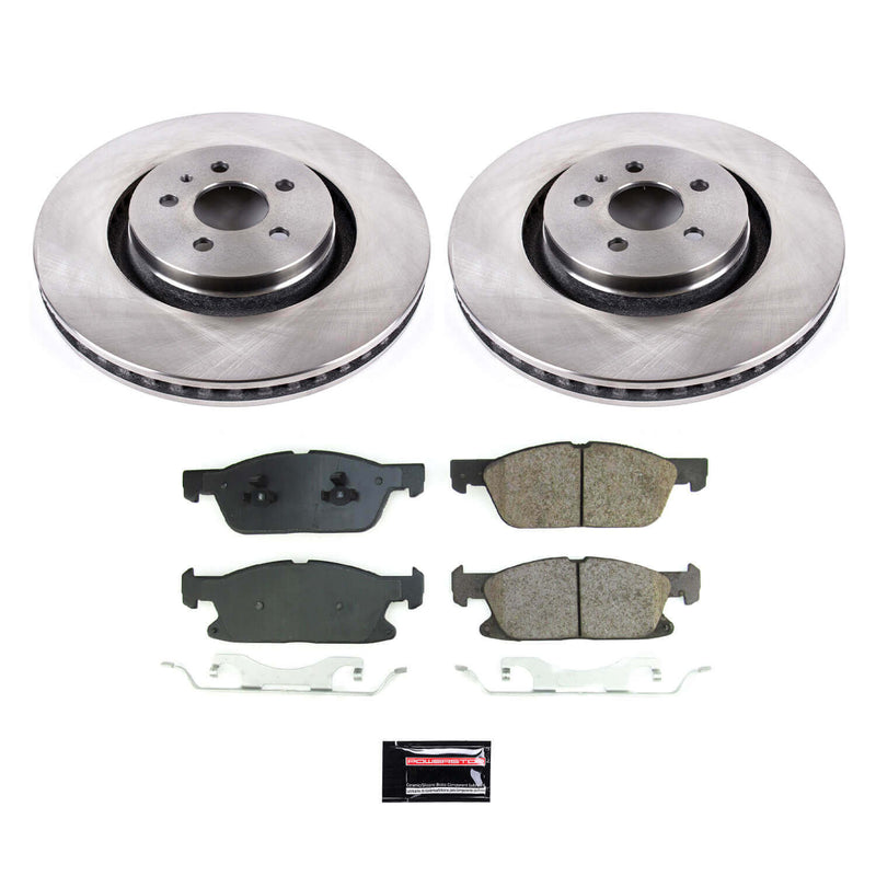 Power Stop KOE8960 Front Autospecialty 1-Click OE Replacement Pad And Rotor Kit for 2017-2019 Ford Fusion Sport product image
