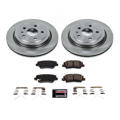 Power Stop KOE8965 Rear Autospecialty 1-Click OE Replacement Pad And Rotor Kit for 2019 Cadillac Cts Base, Luxury, Premium Luxury, Vsport, Vsport Premium Luxury product image