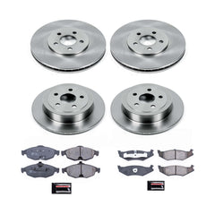 Power Stop KOE8969 Front And Rear Autospecialty 1-Click OE Replacement Pad And Rotor Kit for 2001-2002 Dodge Stratus Sedan (4 Door) product image