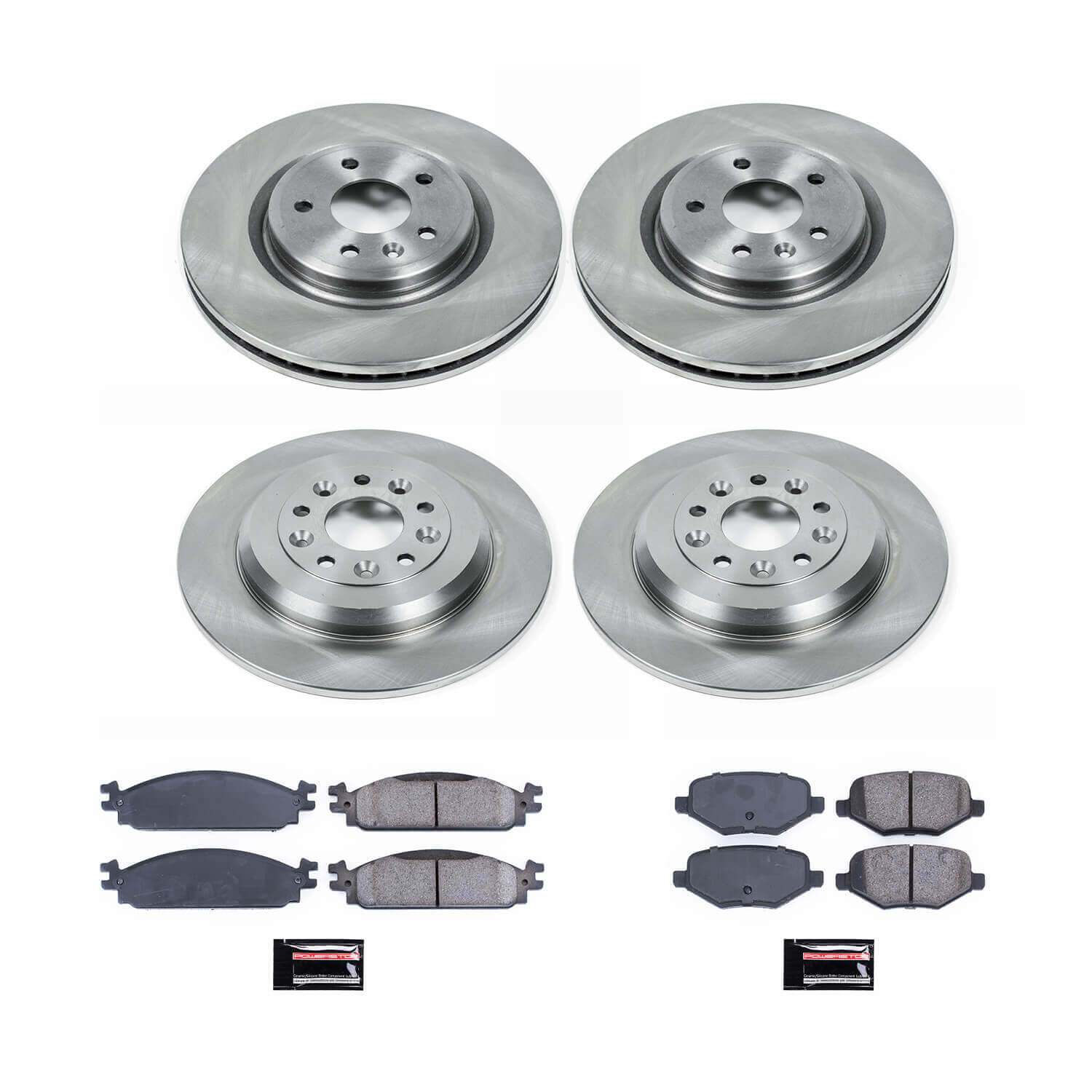Power Stop KOE8970 Front And Rear Autospecialty 1-Click OE Replacement Pad And Rotor Kit for 2010 Lincoln Mkt product image