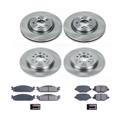 Power Stop KOE8970 Front And Rear Autospecialty 1-Click OE Replacement Pad And Rotor Kit for 2010 Lincoln Mkt product image