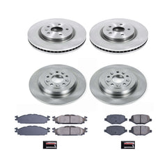Power Stop KOE8971 Front And Rear Autospecialty 1-Click OE Replacement Pad And Rotor Kit for 2011-2019 Lincoln Mkt product image
