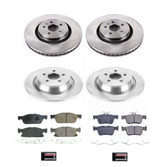 Power Stop KOE8974 Front And Rear Autospecialty 1-Click OE Replacement Pad And Rotor Kit for 2017-2020 Lincoln Mkz product image