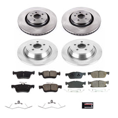 Power Stop KOE8975 - Front And Rear Autospecialty 1-Click OE Replacement Pad And Rotor Kit vehicle fitment brake part