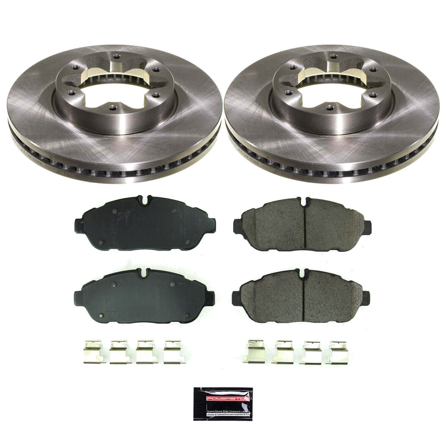 Power Stop KOE8980 Front Z17 Evolution Pad And Autospecialty 1-Click OE Replacement Rotor Kit for 2020-2024 Ford TRANSIT-150 product image