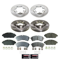 Power Stop KOE8983 Front And Rear Z17 Evolution Pad And Autospecialty 1-Click OE Replacement Rotor Kit for 2020-2024 Ford TRANSIT-350 HD product image