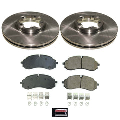 Power Stop KOE8985 Front Z17 Evolution Pad And Autospecialty 1-Click OE Replacement Rotor Kit for 2022-2024 Ford E-Transit product image