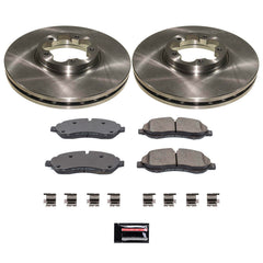 Power Stop KOE8988 Z17 Evolution Pad And Autospecialty 1-Click OE Replacement Rotor Kit for 2020-2021 Ford TRANSIT-150 product image