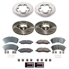 Power Stop KOE8999 Front And Rear Z17 Evolution Pad And Autospecialty 1-Click OE Replacement Rotor Kit for 2020 Ford TRANSIT-150 product image