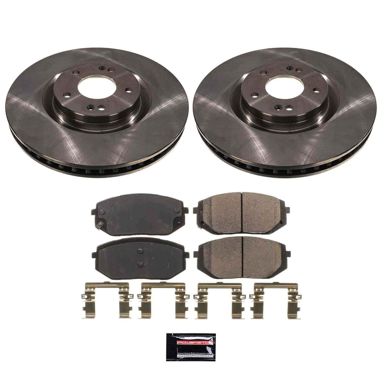 Power Stop KOE9008 Front Z17 Evolution Pad And Autospecialty 1-Click OE Replacement Rotor Kit for 2022-2024 Hyundai Tucson product image