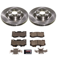 Power Stop KOE9029 Front Z17 Evolution Pad And Autospecialty 1-Click OE Replacement Rotor Kit for 2021-2023 Ford Mustang Ecoboost, Ecoboost Premium, GT, GT Premium, Mach 1 product image