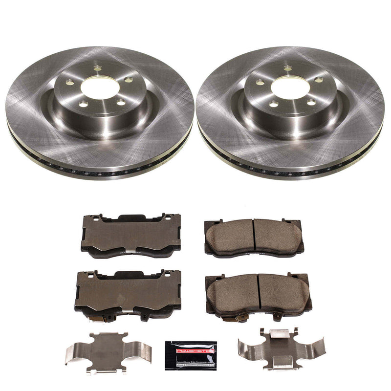Power Stop KOE9029 Front Z17 Evolution Pad And Autospecialty 1-Click OE Replacement Rotor Kit for 2021-2023 Ford Mustang Ecoboost, Ecoboost Premium, GT, GT Premium, Mach 1 product image