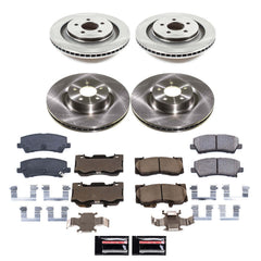 Power Stop KOE9030 Front And Rear Z17 Evolution Pad And Autospecialty 1-Click OE Replacement Rotor Kit for 2021-2023 Ford Mustang Ecoboost, Ecoboost Premium, GT, GT Premium, Mach 1 product image