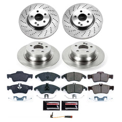 Power Stop KOE9038 - Front And Rear Z17 Evolution Pad And Autospecialty 1-Click OE Replacement Rotor Kit vehicle fitment brake part