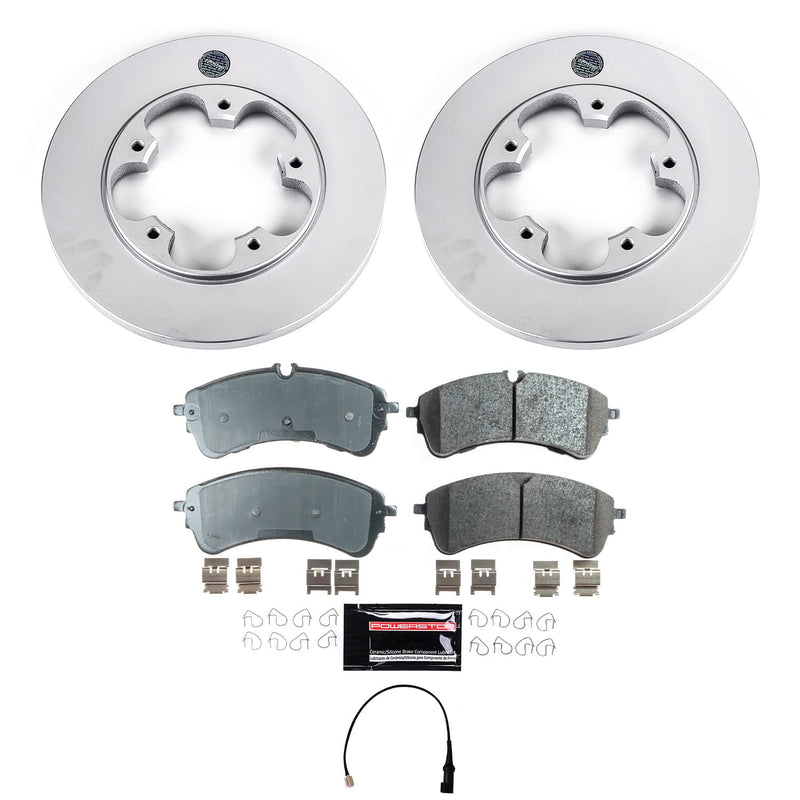 Power Stop KOE9057 - Rear Z17 Evolution Pad And Autospecialty 1-Click OE Replacement Rotor Kit vehicle fitment brake part